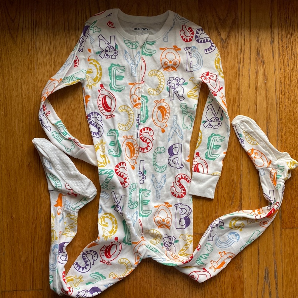 Old Navy alphabet pajamas